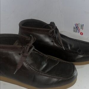 Men's Dark Brown Leather Chukka Boots